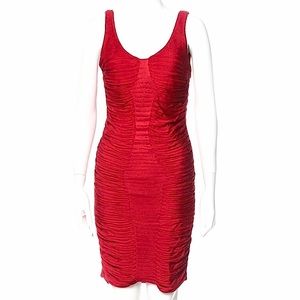 Zac Posen Red Sleeveless Sheath Dress